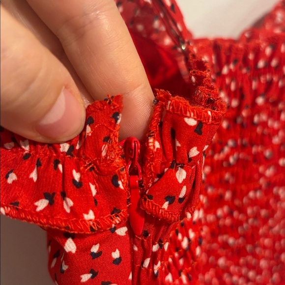 Princess Polly Love Birds Mini Dress Red (US 2) - Picture 9 of 10